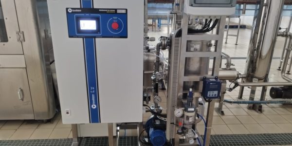 Désinfection des chaines de productions alimentaire à l'eau ozonée